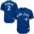 Men's Troy Tulowitzki Toronto Blue Jays Majestic Official Cool Base Player Jersey - Royal , MLB Jersey