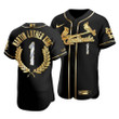 Men's  St. Louis Cardinals Martin Luther King Black Special Golden Edition Jersey , MLB Jersey