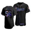 Men's  Texas Rangers Jose Trevino #56 Iridescent Logo Holographic Limited Jersey Black , MLB Jersey