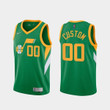 Men's  Utah Jazz 2020/21 Green Custom Basketball Jersey