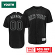 Youth's New York Yankees Custom Black 2019 Players' Weekend Jersey