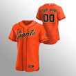 Men's San Francisco Giants Custom #00 Orange Alternate Jersey