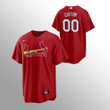 Men's Custom St. Louis Cardinals Red Replica Alternate Official Player Jersey