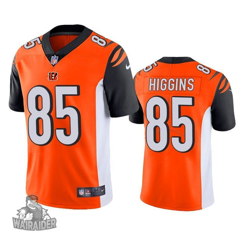 Men's Cincinnati Bengals Tee Higgins Orange 2020 NFL Draft Vapor Limited Jersey