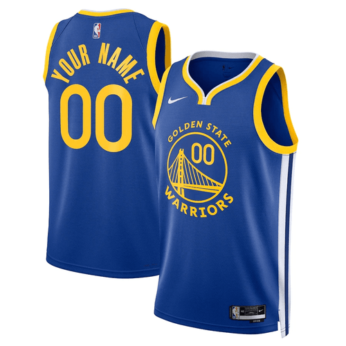 Youth's   Custom Golden State Warriors 2022/23 Swingman Jersey Blue - Icon Edition