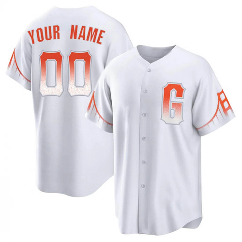 Youth's  REPLICA  CUSTOM SAN FRANCISCO GIANTS 2021 CITY CONNECT JERSEY - WHITE