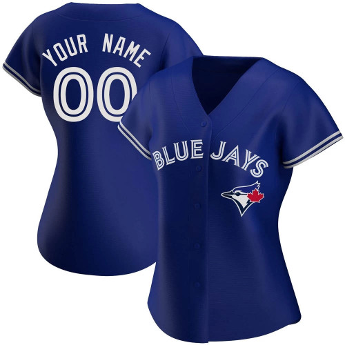 Women's Custom Replica Toronto Blue Jays Royal Alternate Jersey