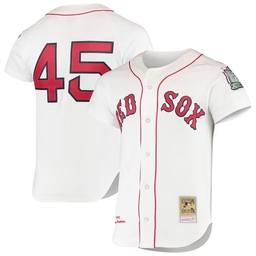 Men's Boston Red Sox Cooperstown Collection Home Jersey - White