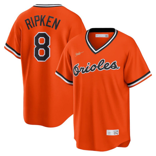 Men's Baltimore Orioles Custom #00 Orange Alternate Cooperstown Collection Player Jersey