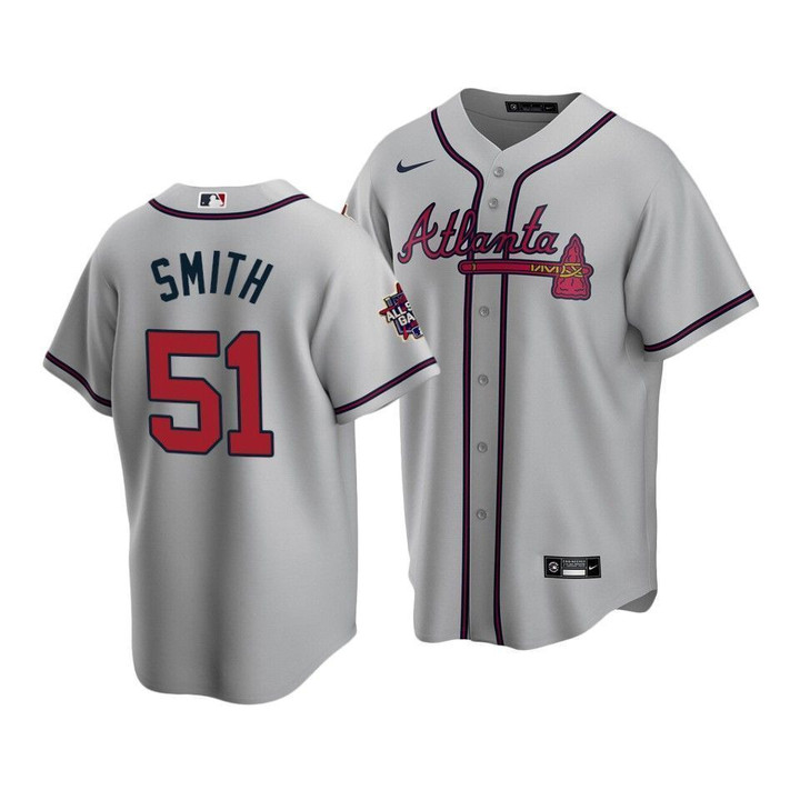 Men's Atlanta Braves Will Smith #51 2021 MLB All-Star Game PatchGray Jersey