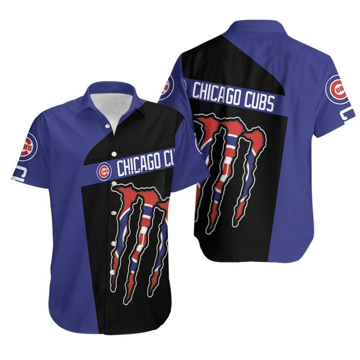 Monster Energy Chicago Cubs Hawaiian Shirt