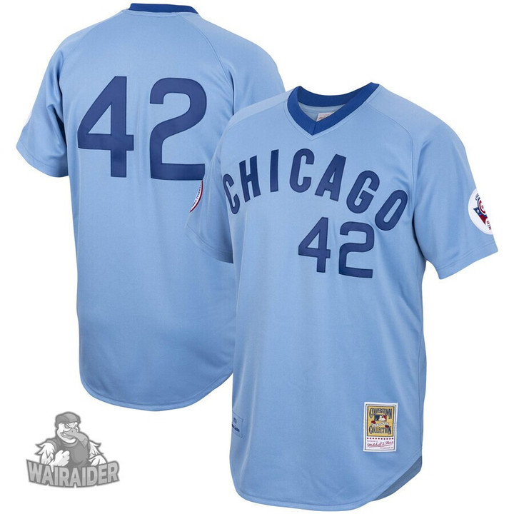 Men's  Chicago Cubs Bruce Sutter Light Blue Road 1976 Cooperstown Collection Jersey