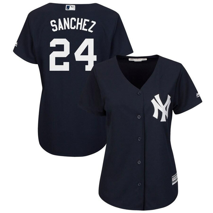 Women's Gary Sanchez New York Yankees Majestic  Fashion Cool Base Player Jersey - Navy , MLB Jersey