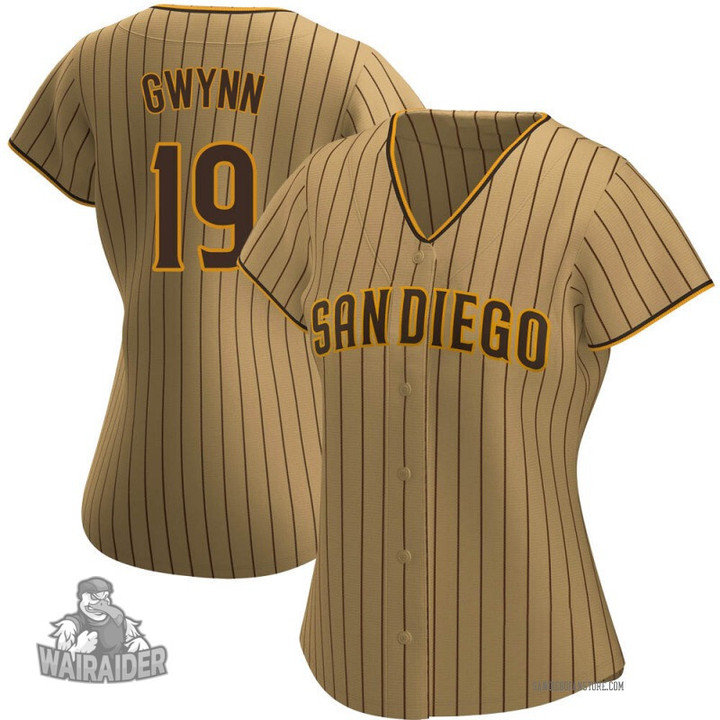 Women's  San Diego Padres Tony Gwynn #19 Brown Jersey, MBL Jersey