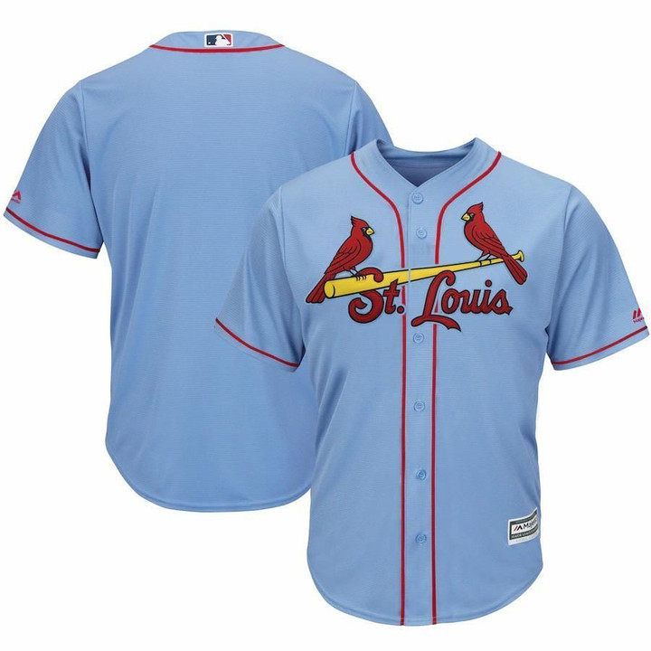 Men's St. Louis Cardinals Majestic Alternate Cool Base Team Jersey - Horizon Blue , MLB Jersey
