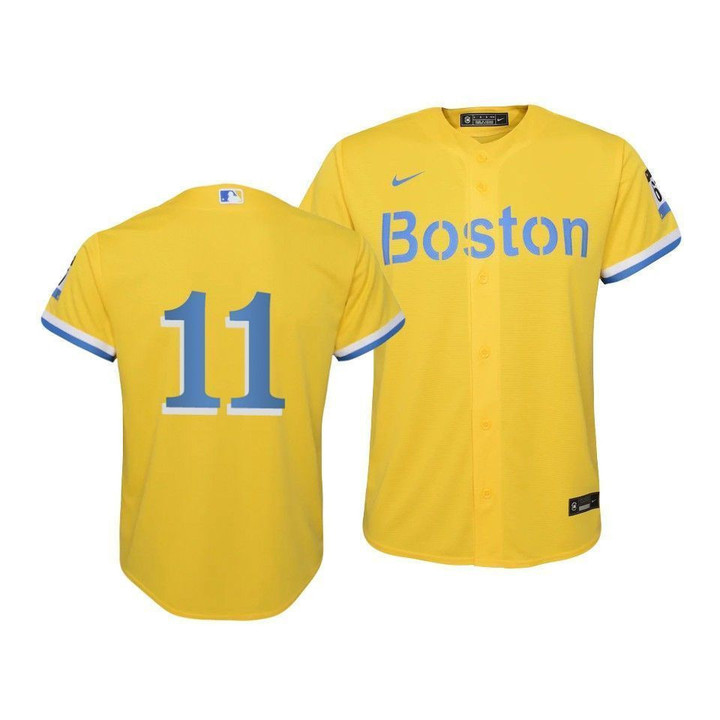 Youth's  Boston Red Sox Rafael Devers #11 2021 City Connect Replica  Jersey Gold , MLB Jersey