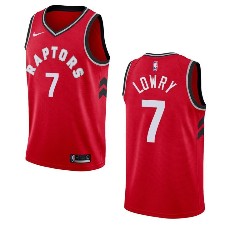 Men's  Toronto Raptors #7 Kyle Lowry Icon Swingman Jersey - Red , Basketball Jersey
