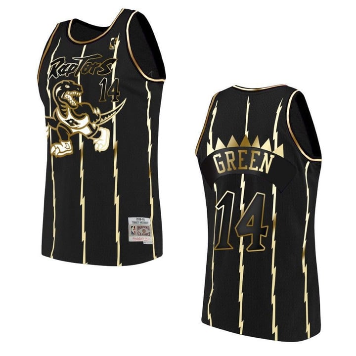 Men's  Toronto Raptors #14 Danny Green Golden Edition Jersey - Black , Basketball Jersey