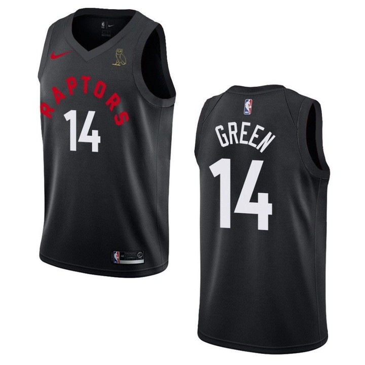 Men's  Toronto Raptors #14 Danny Green Drake OVO Collection Jersey - Black , Basketball Jersey