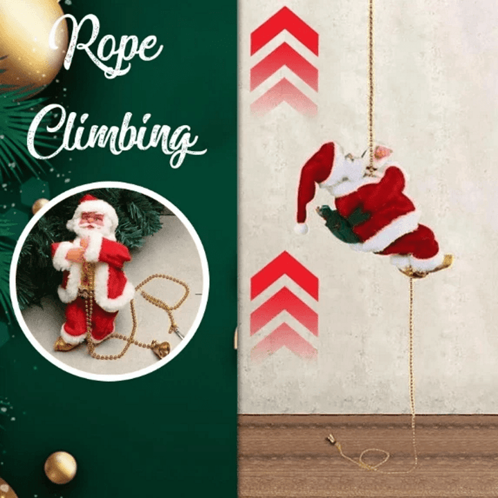 Christmas Climbing Santa Claus