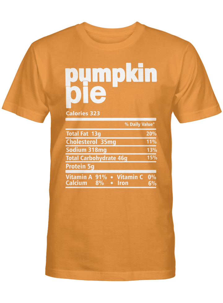 Nutrition Facts Pumpkin Pie