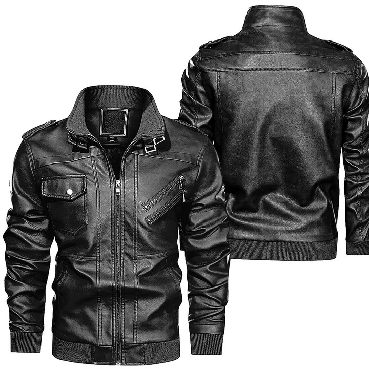 Men Faux Leather Jacket LHV0449