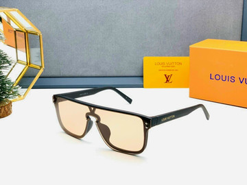 Louis Vuitton 2021 1.1 Evidence Metal Square Sunglasses - Gold