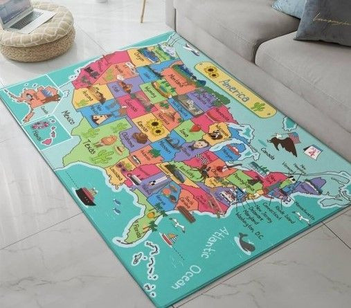 America Map CLT0512009A Rug - Wovenyou