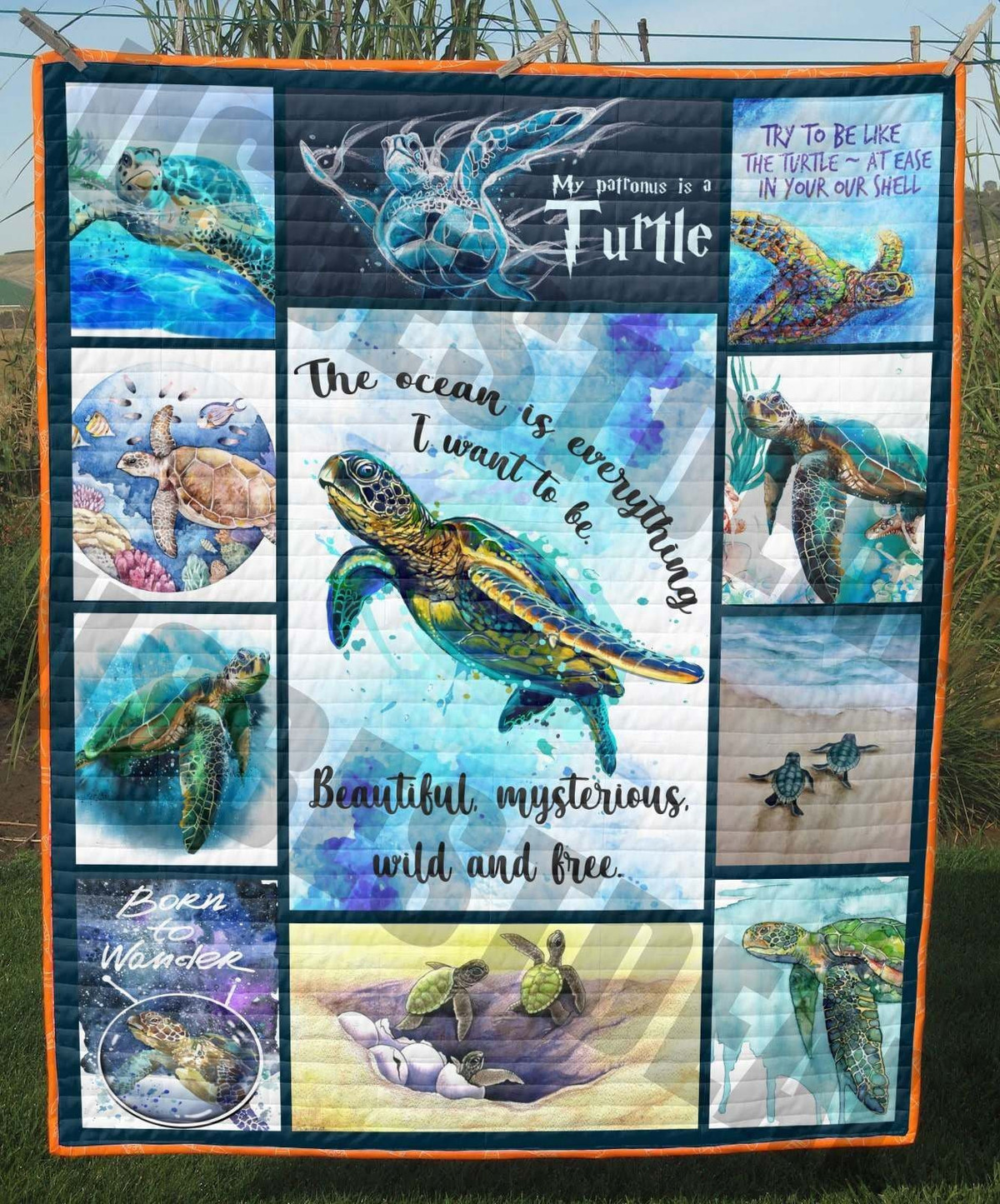turtle-beautiful-and-mysterious-lover-odl152-quilt