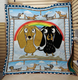 dachshund-rainbow-ltk432-quilt