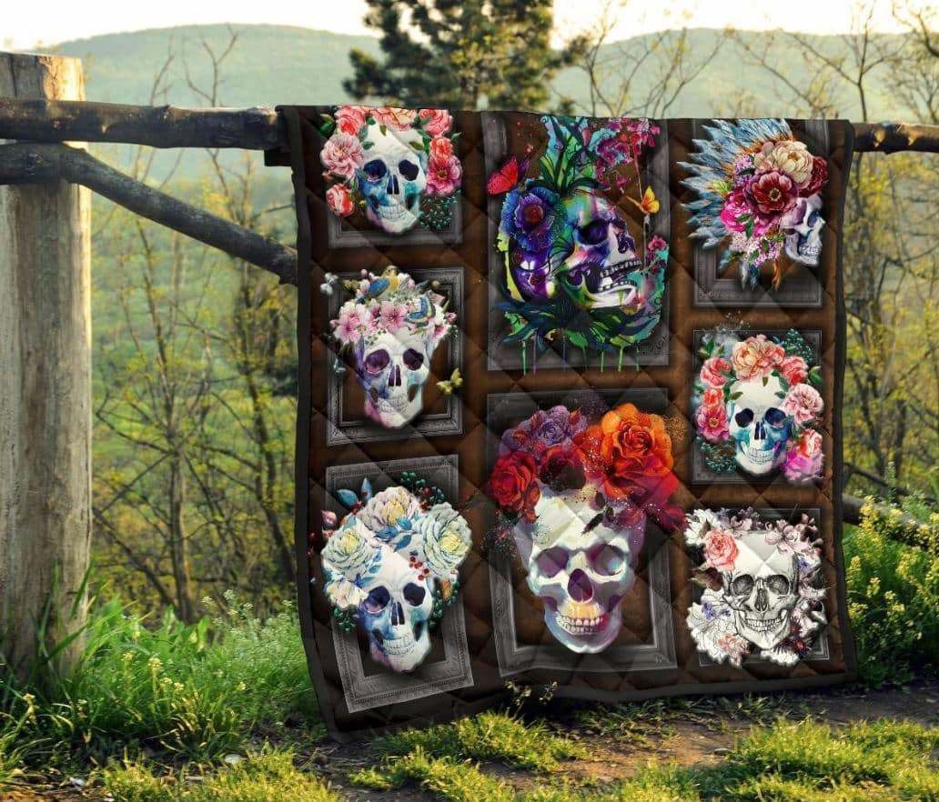 skull-floral-skull-awesome-lki356-quilt