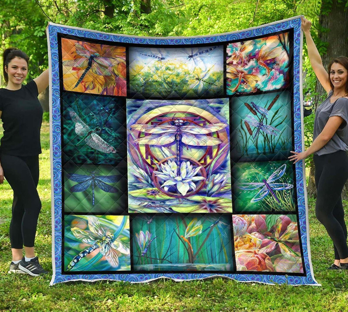 cute-dragonfly-with-flower-klts172-quilt