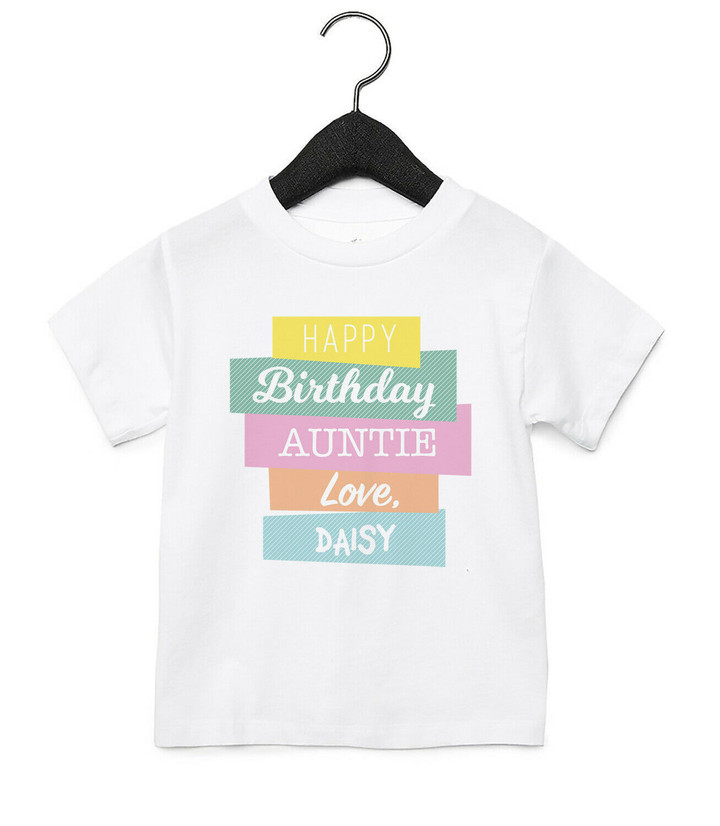 Happy Birthday Auntie Baby T Shirt