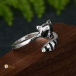 Raccoon Open Ring