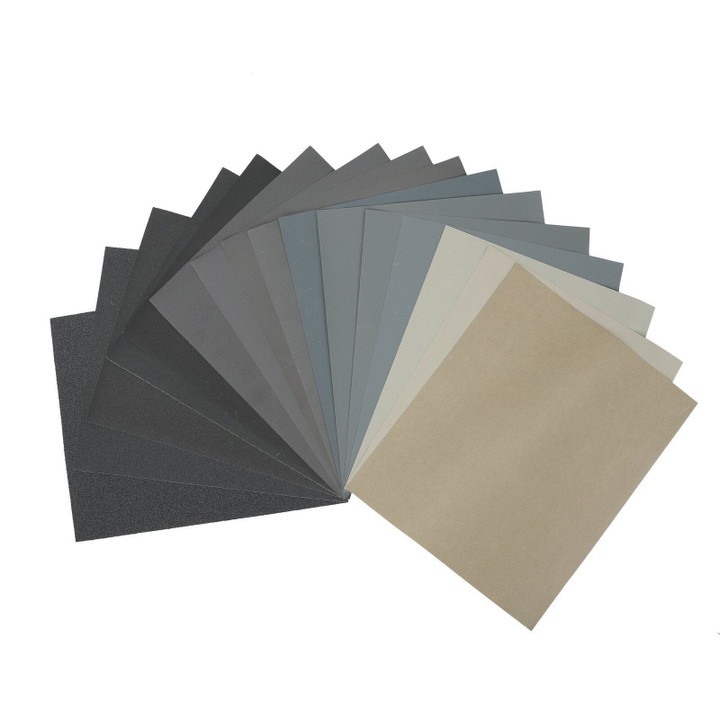 Grits1500 X100 9X11 Sanding Sheets Wet/Dry Silicon Carbide Waterproof Sandpaper 
