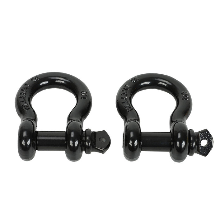 (2) 3/4" D Ring Shackle 57,000 Lbs Maximum Break Strength Fits Vehicle Recovery 
