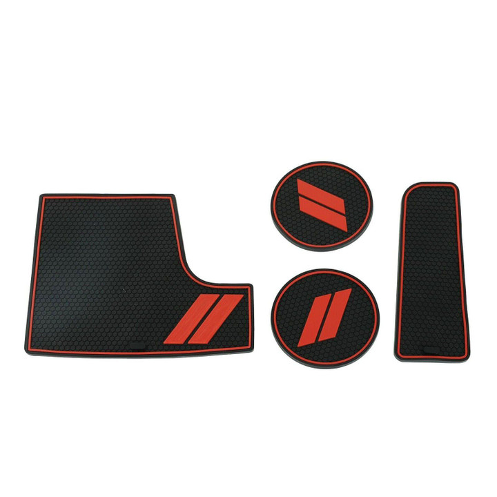 For Dodge Charger Cup Holder Insert + Center Console Shifter Liner Trim Mats New 
