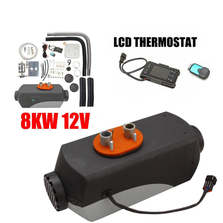 12V 8Kw Diesel Air Heater W/ Lcd Monitor Switch For Truck Car Boat Trailer Us