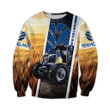 Blue Tractor 3D All Over Printed Clothes TR07