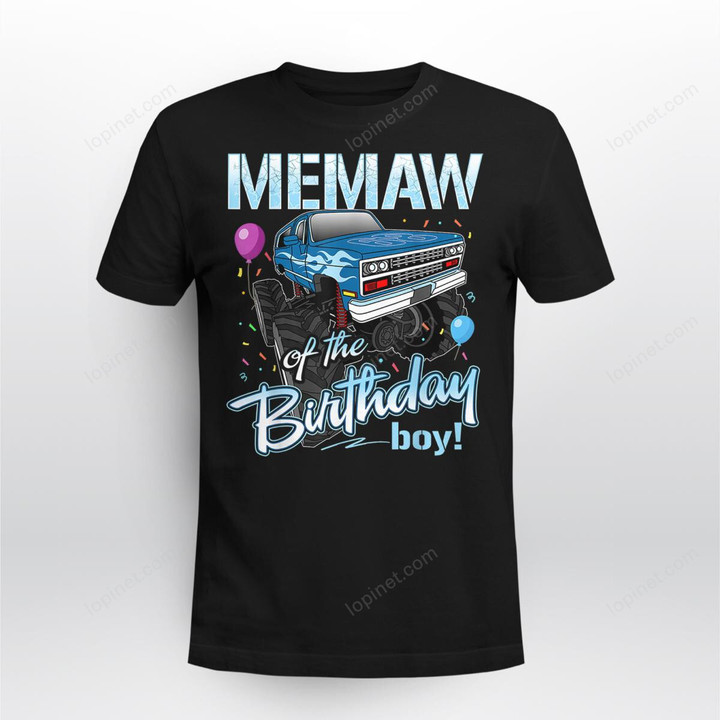 Memaw Of The Birthday Boy Monster Truck Birthday