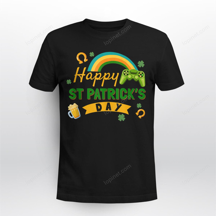 Happy St Patrick_s Day Game Controller Video Gamer