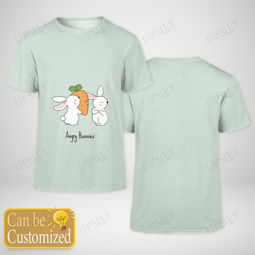Angry Bunnies T-Shirt with Customized Text