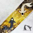 Koi fish resin wrist rest Handmade ,black yellow color, Keyboard Wrist Rest-Artisan Keycap- gifts for him- Unique Gift for him/her