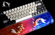 Koi fish resin wrist rest Handmade, Keyboard Wrist Rest-Artisan Keycap- gifts for him- Unique Gift for him/her