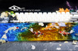 Koi fish resin wrist rest Handmade, Keyboard Wrist Rest-Artisan Keycap- gifts for him- Unique Gift for him/her