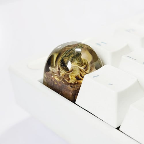 T-Rex keycap dome shape, Dinosaur keycaps, artisan keycaps, resin keycaps, keycap esc, keycap sa,keycaps custom, gift for him,christmas gift