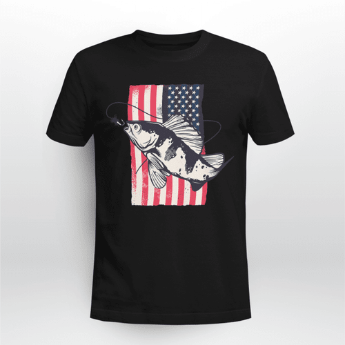 AMERICAN FLAG & FISH | UNISEX T-SHIRT