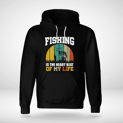 FISHING IS THE ONLY HEART BEAT OF MY LIFE | UNISEX HOODIE