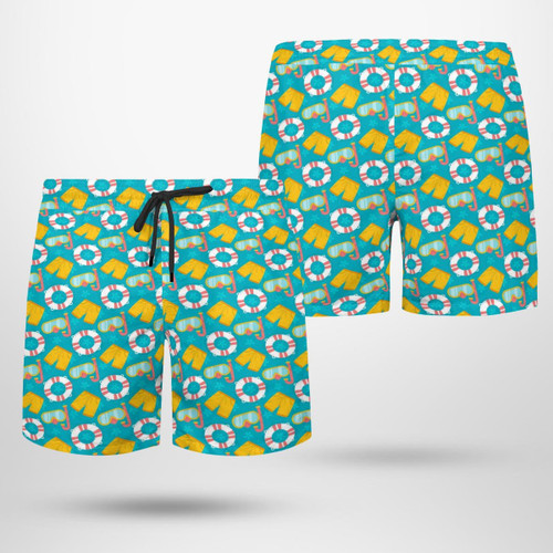 NUTS FOR DIVING | AOP BEACH SHORTS
