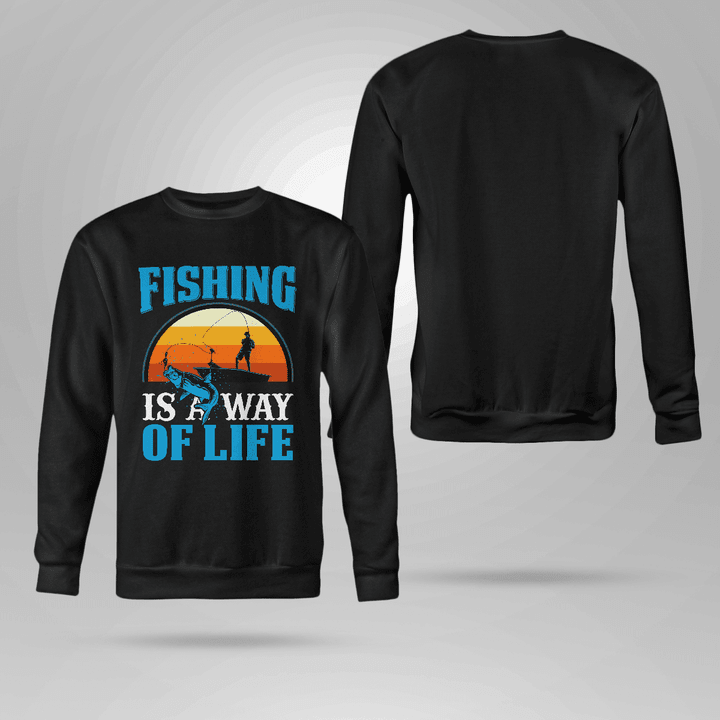 Fishing is a way of life | Crewneck Sweatshirt